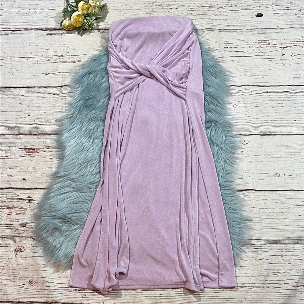 Anthropologie Significant Other Purple Tie Front Maxi Skirt